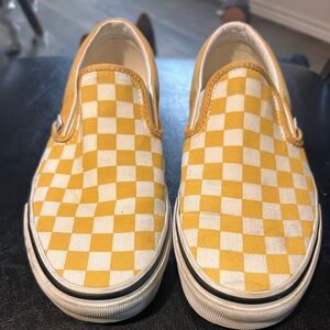 Yellow Checkered Vans